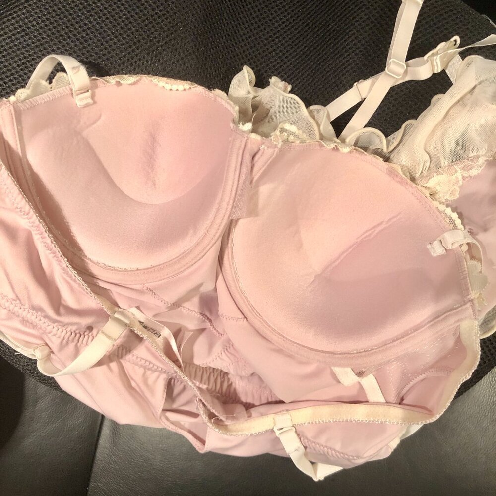🔴 UNAVAILABLE 🔴  Lingerie Babydoll Lace Underwire Garter Boudoir Coquette - Picture 11 of 11